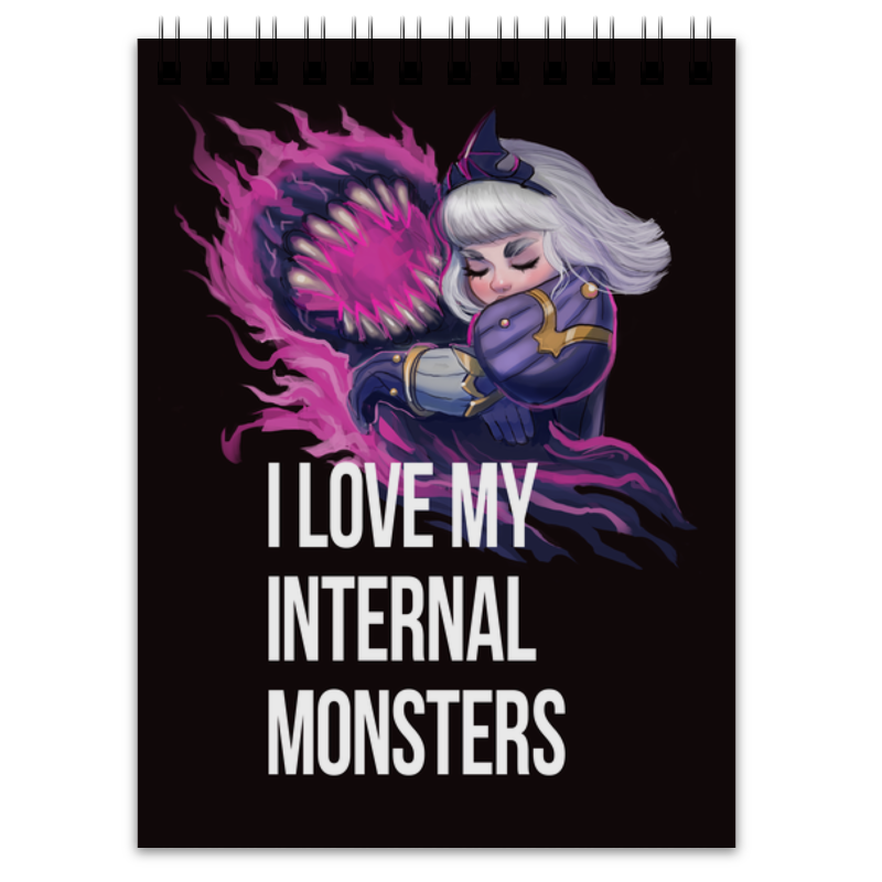 Printio Блокнот I love my inner monsters printio блокнот i love my inner monsters