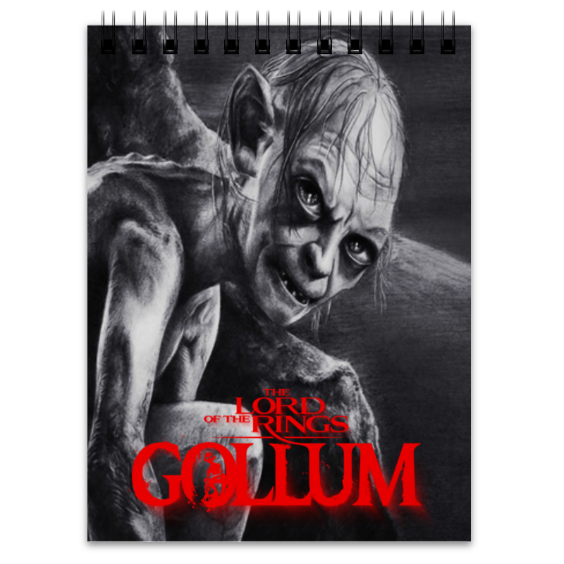 Printio Блокнот Lord of the rings gollum paladone светильник lord of the ring gollum icon light