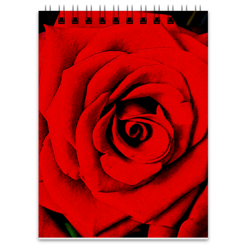 цена Printio Блокнот Красная роза