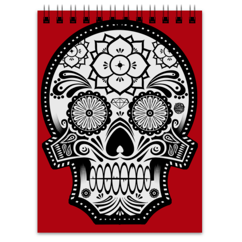 Printio Блокнот Santa muerte skull панстерс уил г санта муэрте в мексике история поклонение и общество