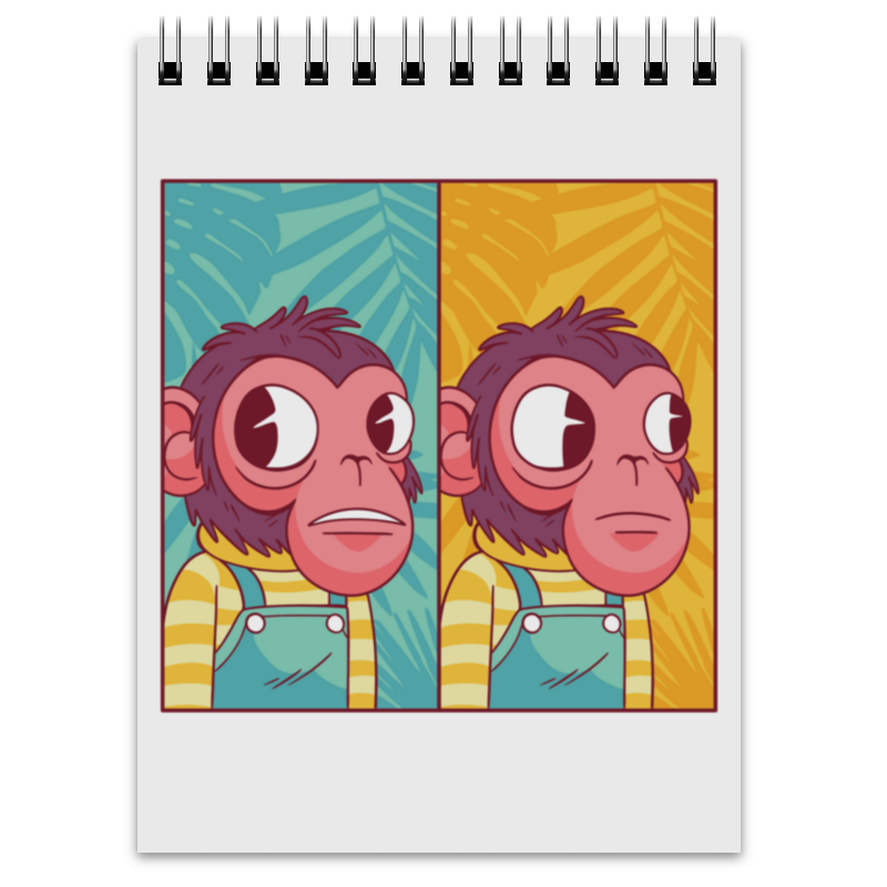 Printio Блокнот Мем с обезьяной printio обложка для паспорта мем с обезьяной