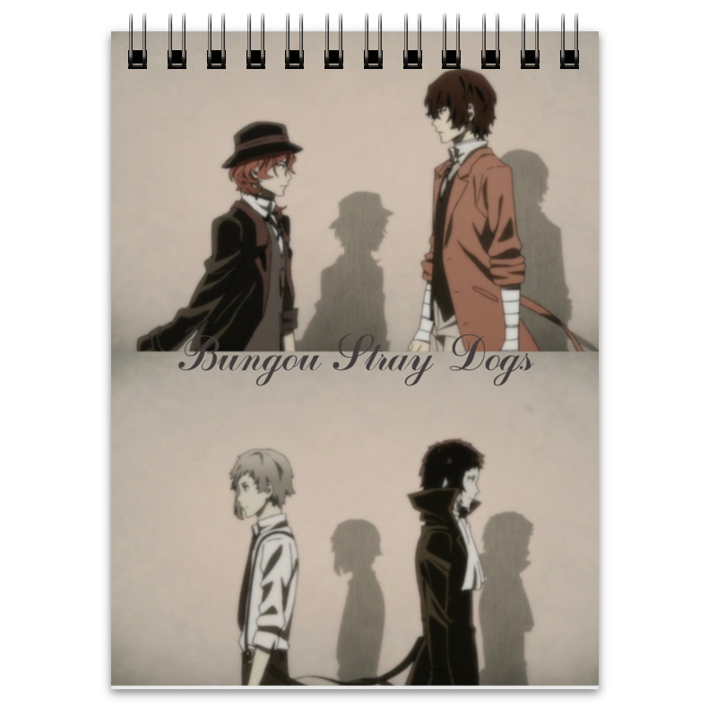 Printio Блокнот Bungou stray dogs свитшот великий из бродячих псов bungou stray dogs 10 36 128 134 см