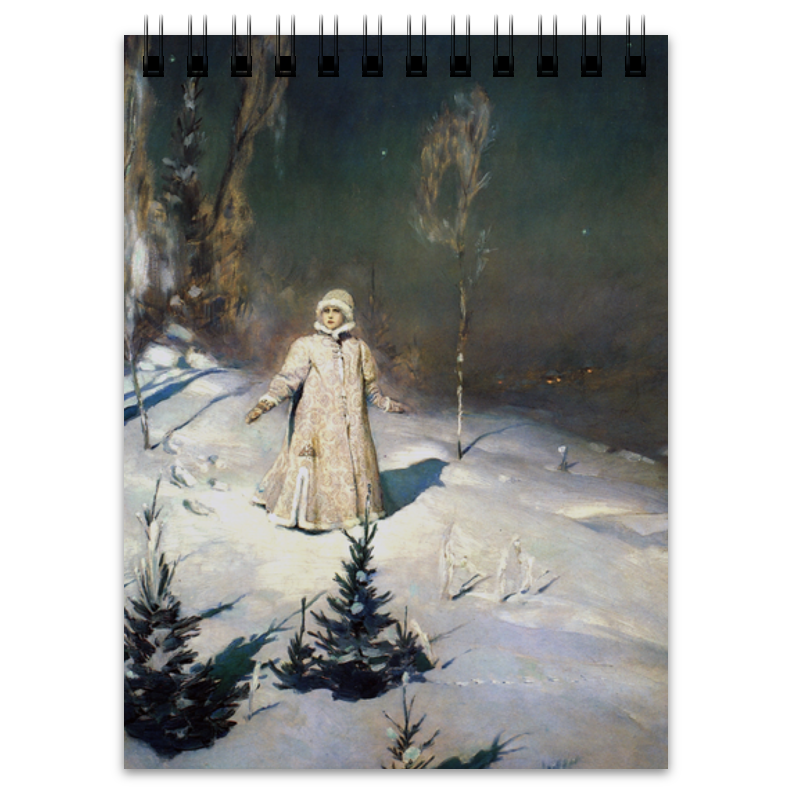 Printio Блокнот Снегурочка (картина васнецова) шилова екатерина виктор васнецов