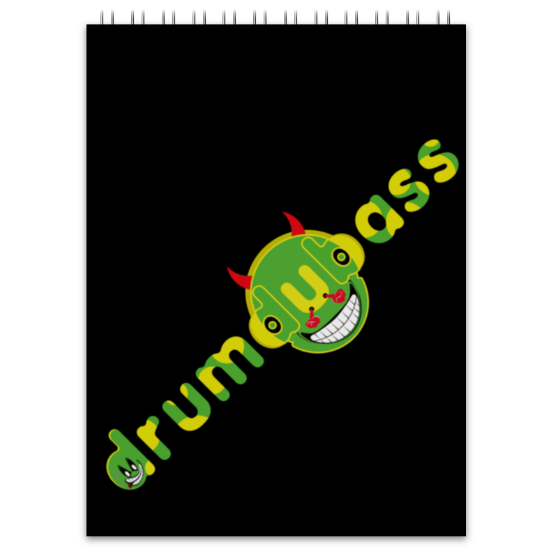 Printio Блокнот Drumdubass black