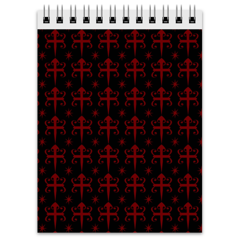Printio Блокнот Готические кресты и звезды готические серьги кресты kalinka