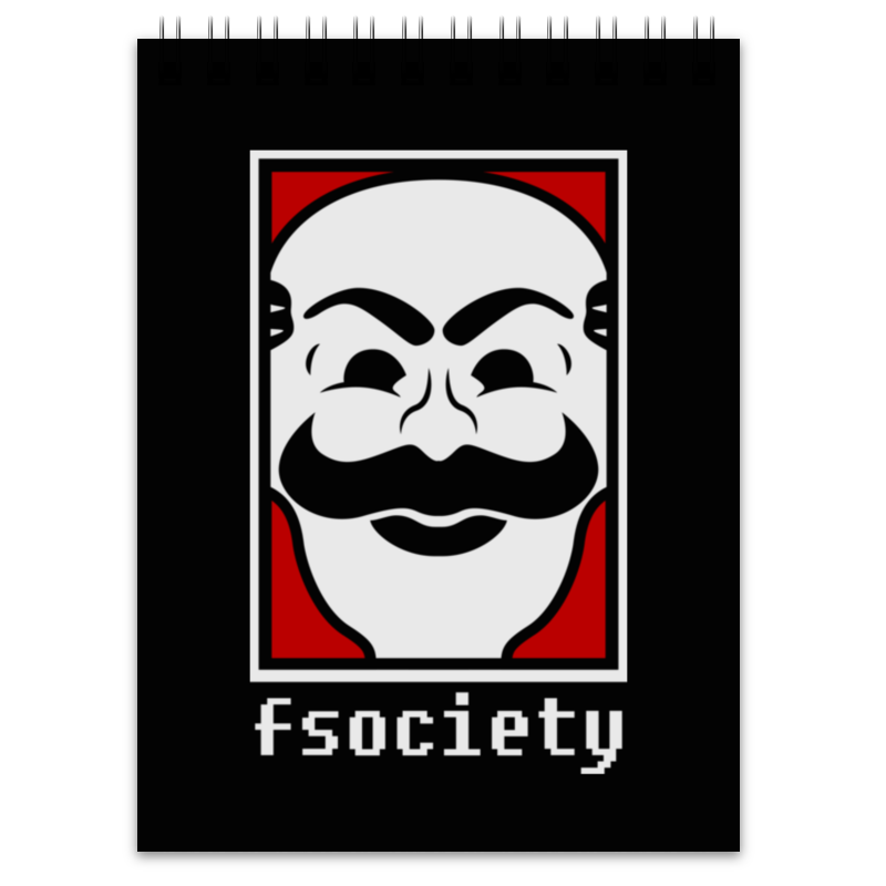 Printio Блокнот Мистер робот. fsociety