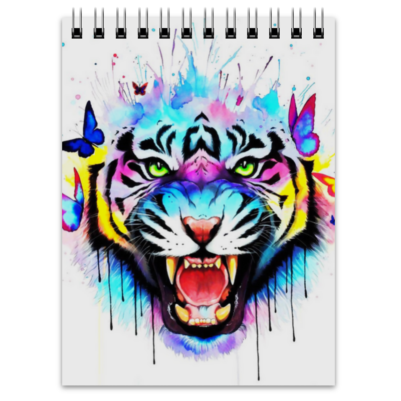 Printio Блокнот Краски тигр