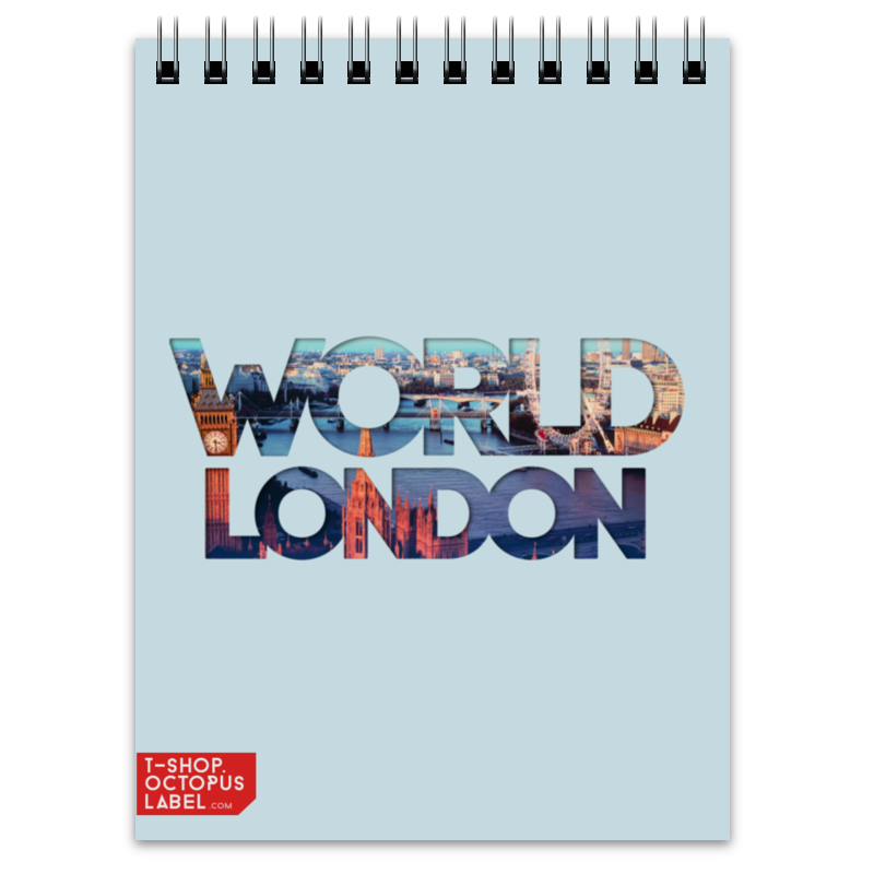 Printio Блокнот different world: london printio тетрадь на скрепке different world london