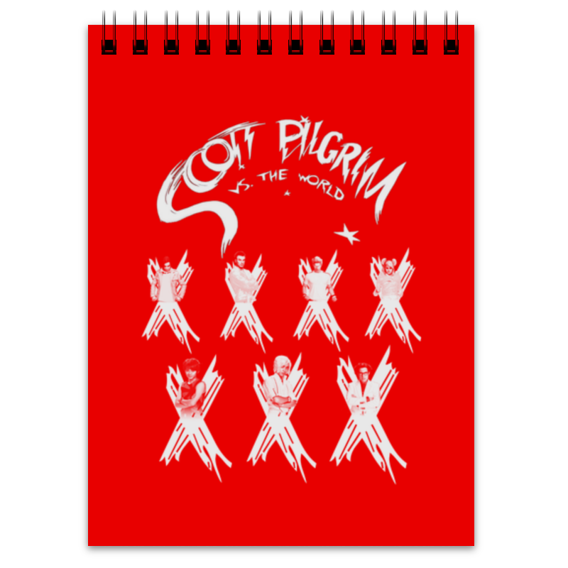 printio футболка с полной запечаткой женская scott pilgrim Printio Блокнот Scott pilgrim