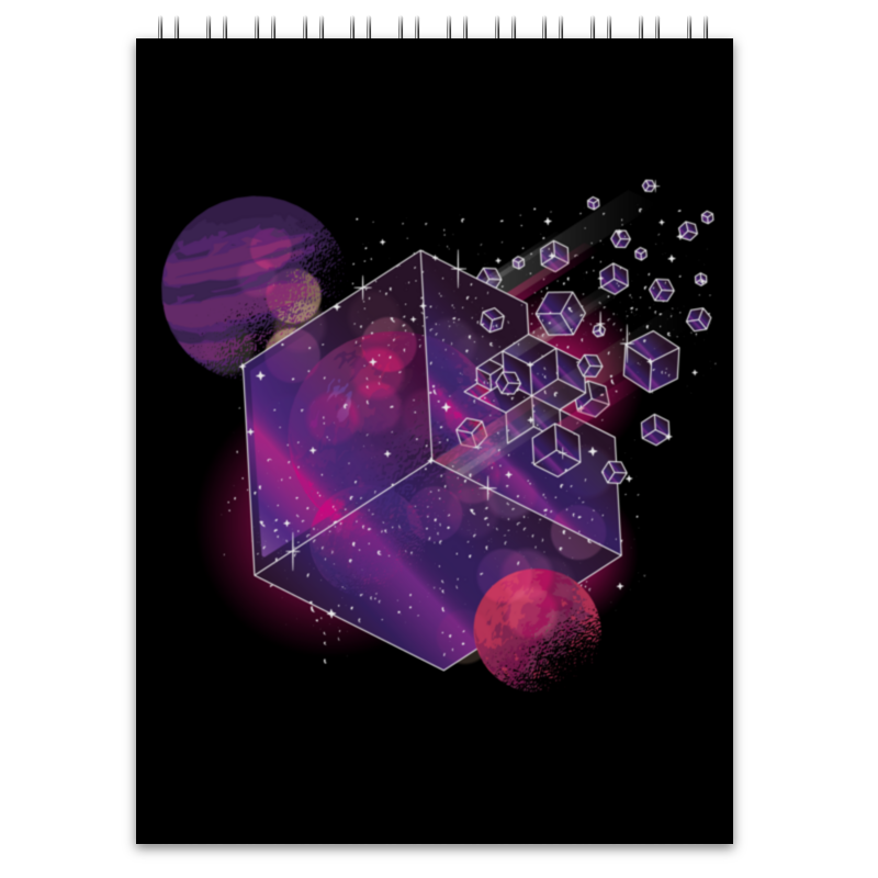 Printio Блокнот Galactic cube