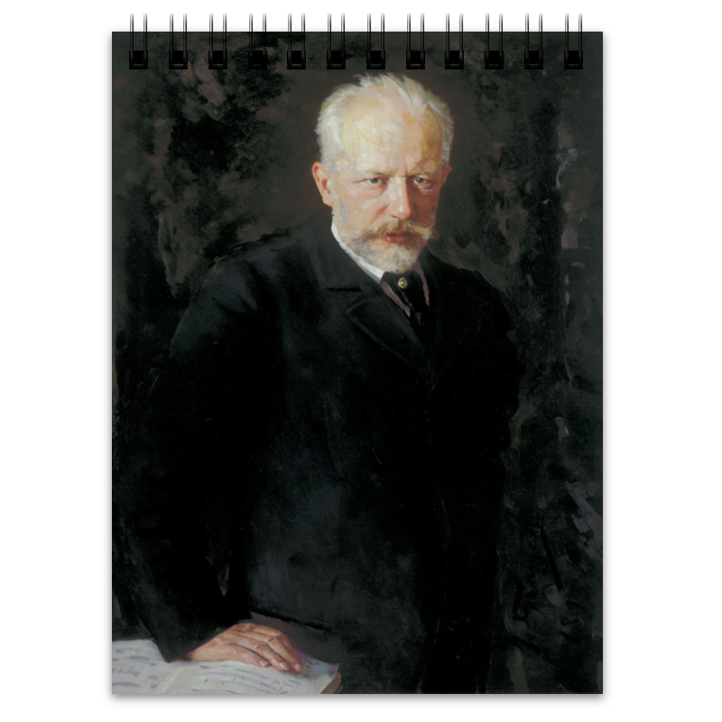 printio открытка 15x15 см портрет петра ильича чайковского Printio Блокнот Портрет петра ильича чайковского