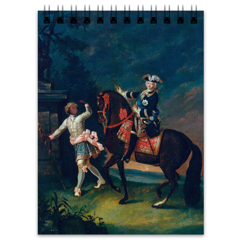 Printio Блокнот Конный портрет елизаветы петровны с арапчонком елизавета петровна дщерь петрова