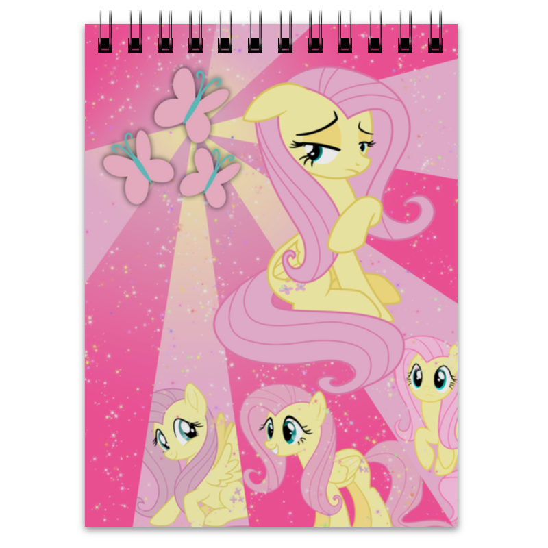 Printio Блокнот Fluttershy color line