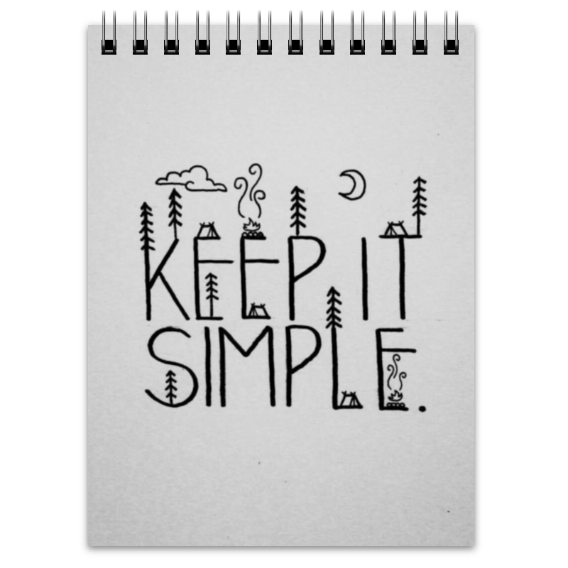 Printio Блокнот Keep it simple printio блокнот keep it simple
