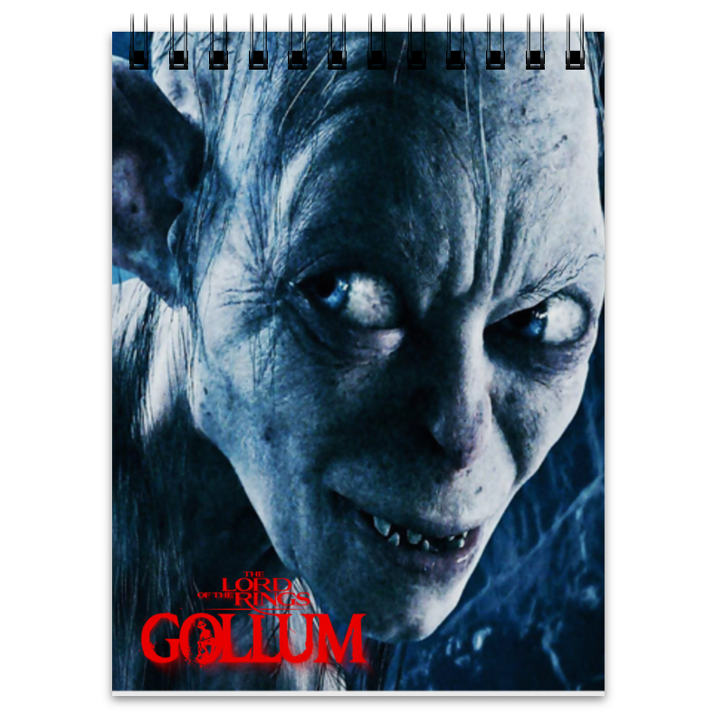 Printio Блокнот Lord of the rings gollum paladone светильник lord of the ring gollum icon light