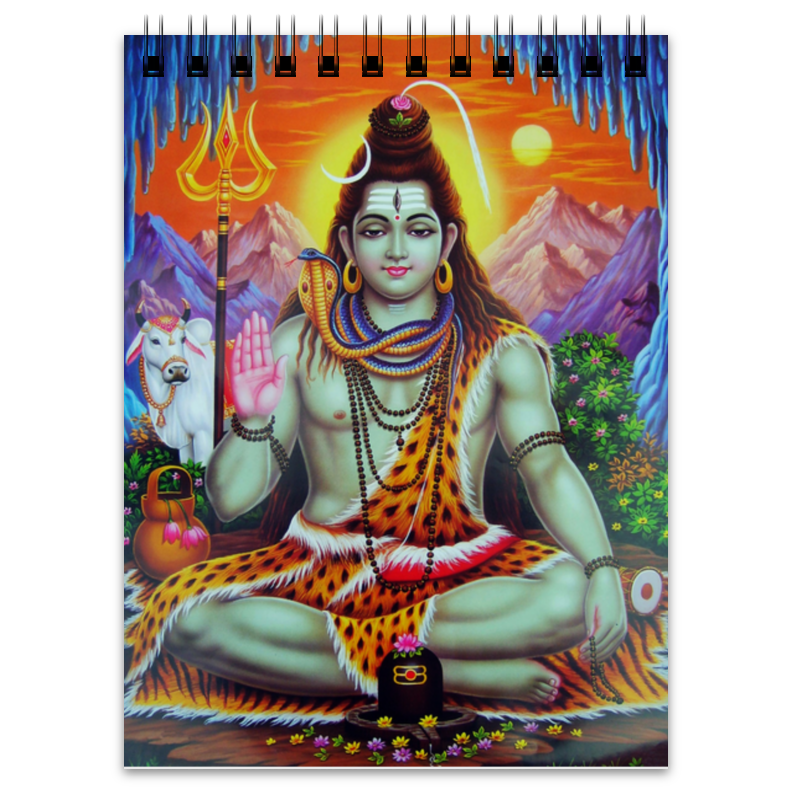 Printio Блокнот Шива (shiva) printio футболка с полной запечаткой женская om namah shivaya и господь шива вечернее небо