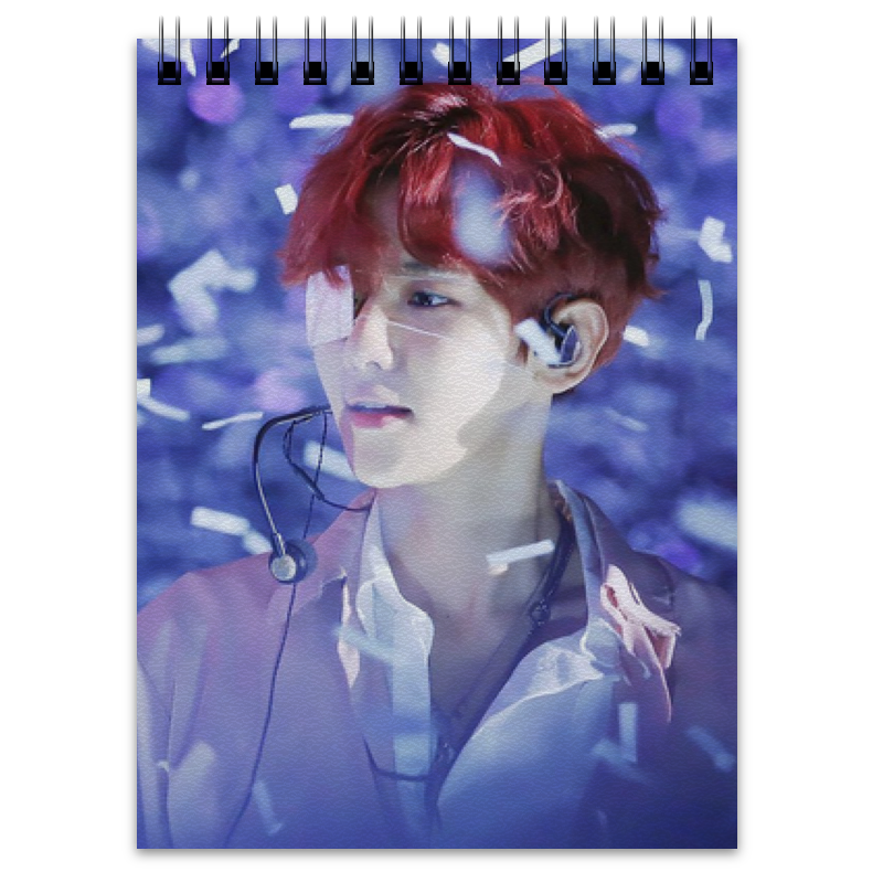 Printio Блокнот Byun baekhyun 10 шт разъем 502578 1000 5025781000 пластиковая фотография 10p оригинальный запас