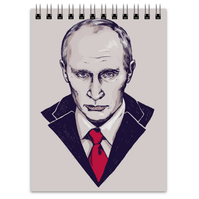 Рисунок путина черно белый