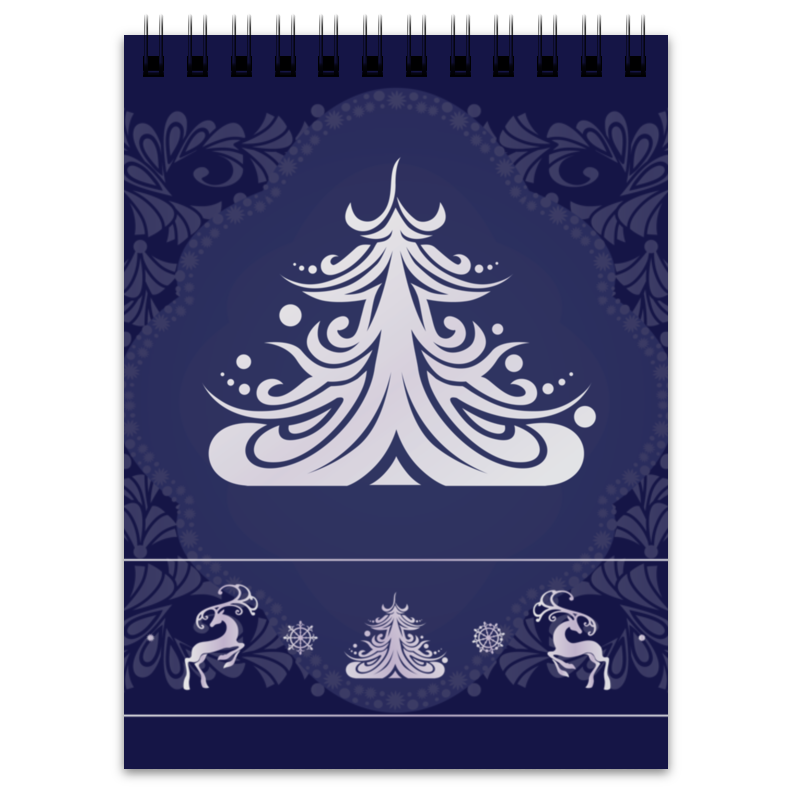 Printio Блокнот Новогодняя ёлочка новогодний сувенир с подсветкой зимние мишки
