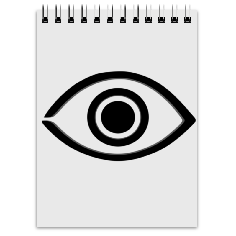 Printio Блокнот Бездомный бог (маска с глазом) printio обложка для паспорта бездомный бог маска с глазом