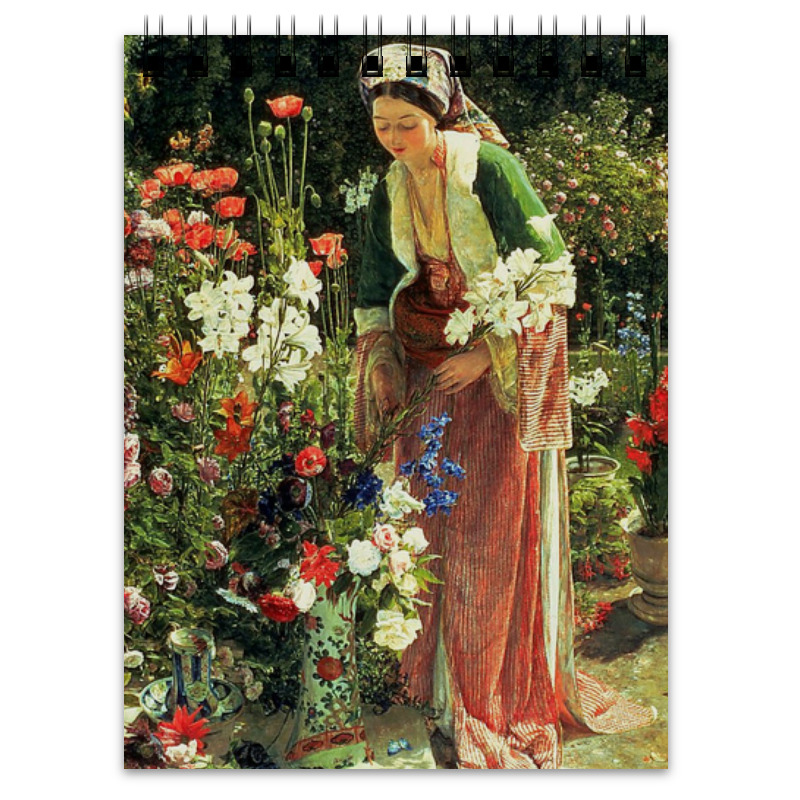 Printio Блокнот В саду бейс (картина джона льюиса) фажарди фредерик красные платки