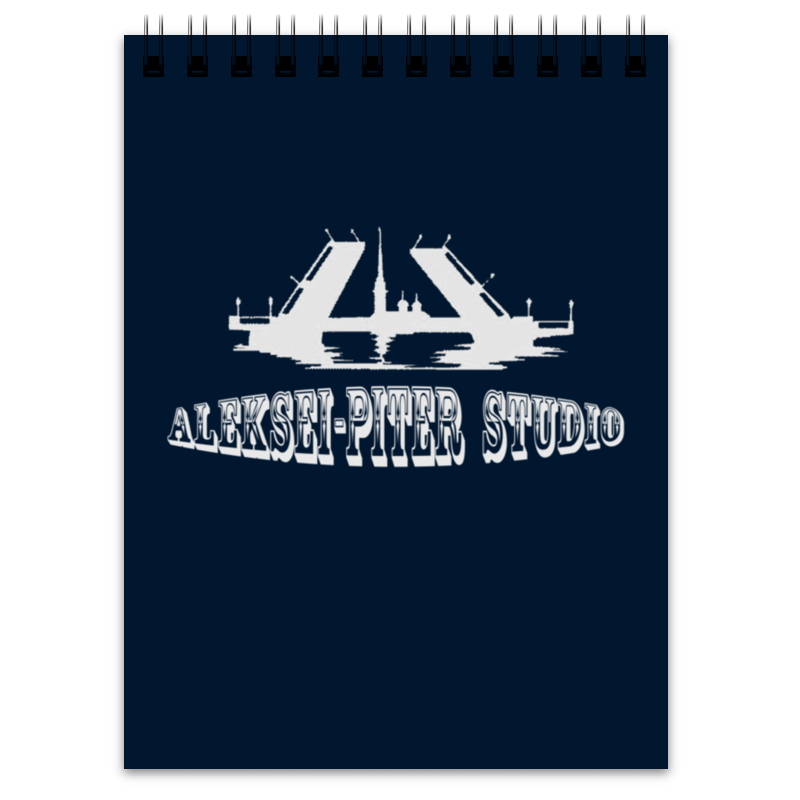 Printio Блокнот Aleksei-piter studio (синий) printio футболка wearcraft premium aleksei piter studio