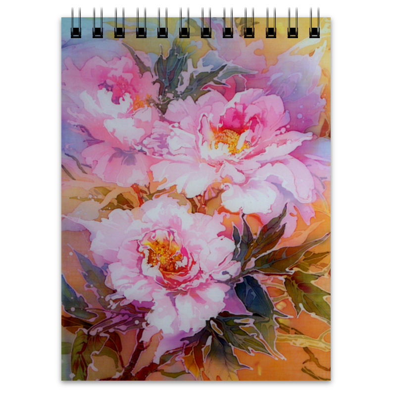 букет розовых пионов 11 шикарных цветов для незабываемого подарка мыло ручной работы foxy foap Printio Блокнот Древесные пионы.