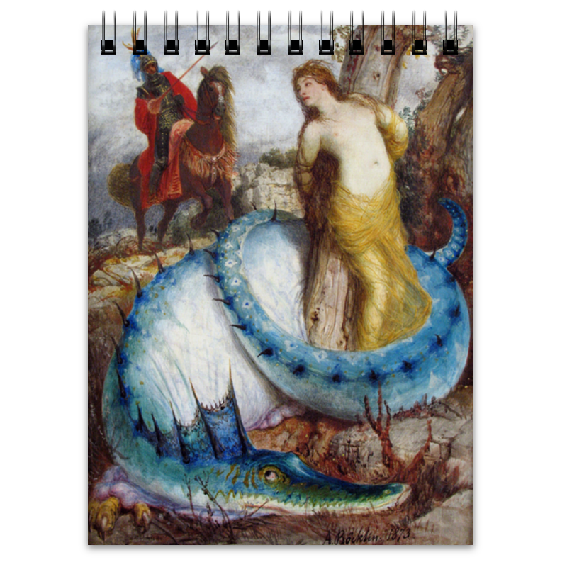 Printio Блокнот Руджеро и анжелика (арнольд бёклин) милюгина елена национальная галерея берлин