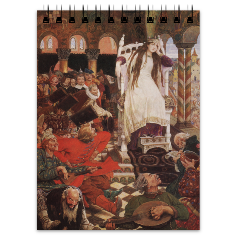 Printio Блокнот Царевна-несмеяна (картина васнецова) шилова екатерина виктор васнецов