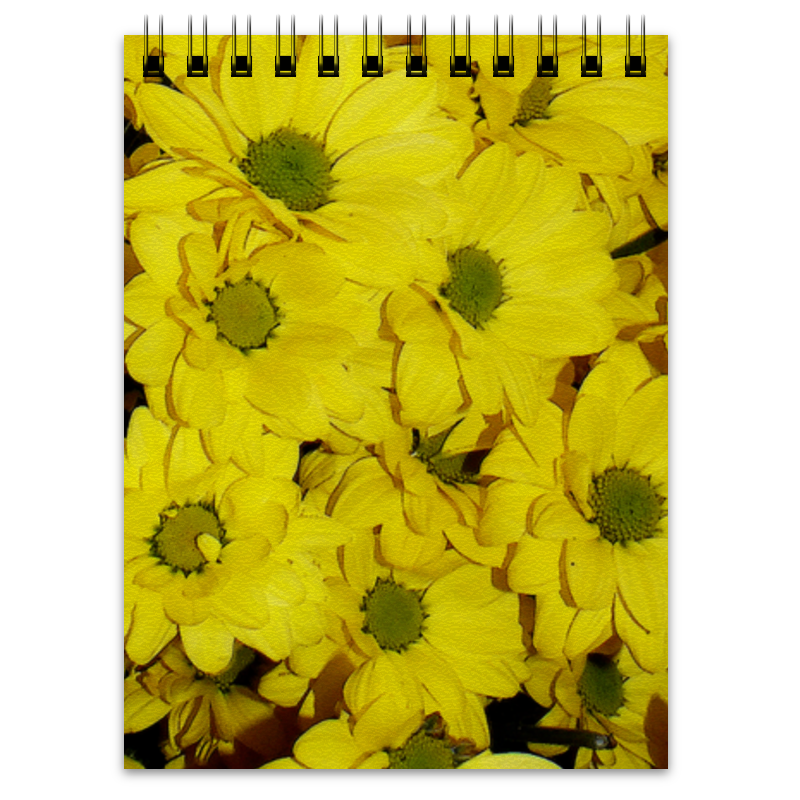 Printio Блокнот Жёлтые хризантемы цена и фото