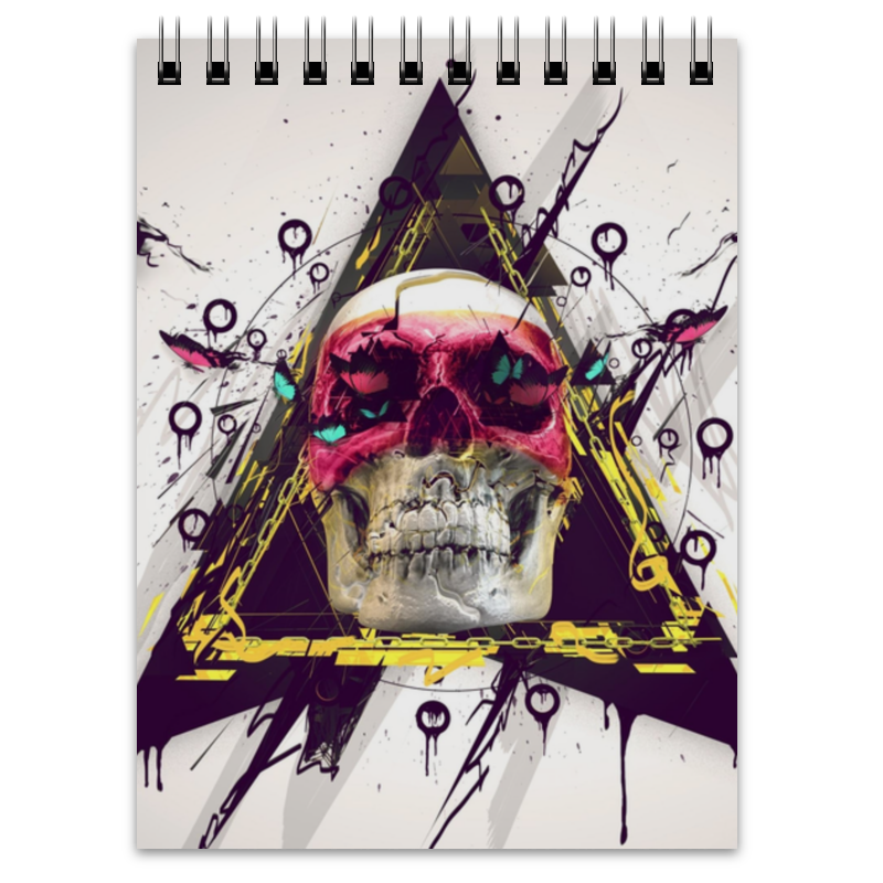 Printio Блокнот Skull in triangle