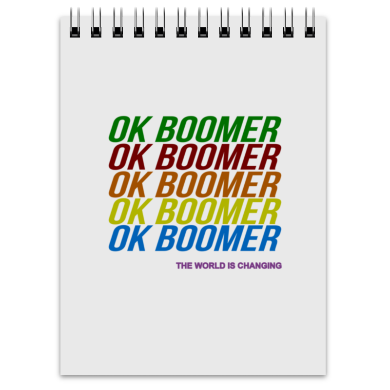 Printio Блокнот Ok boomer printio блокнот на пружине а4 ok boomer
