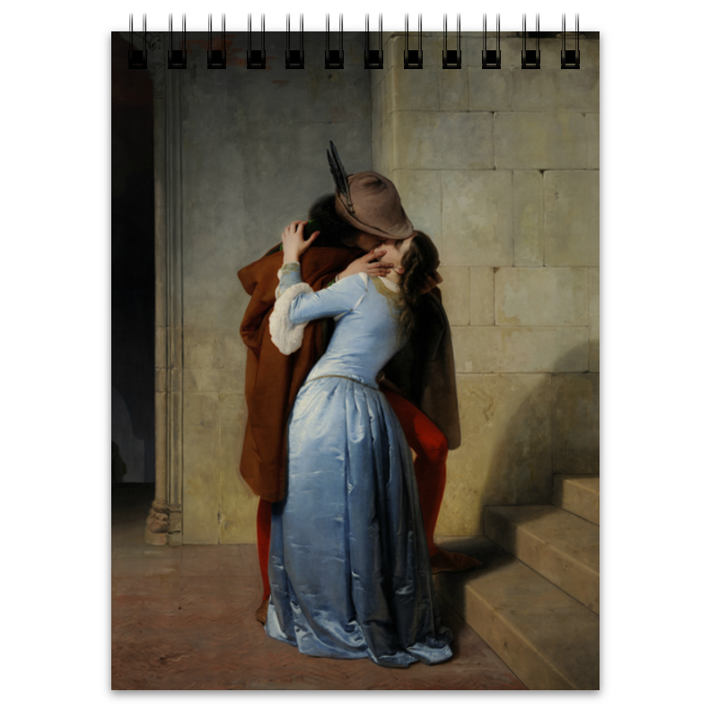 Printio Блокнот Поцелуй (франческо айец) printio плакат a3 29 7×42 поцелуй франческо айец