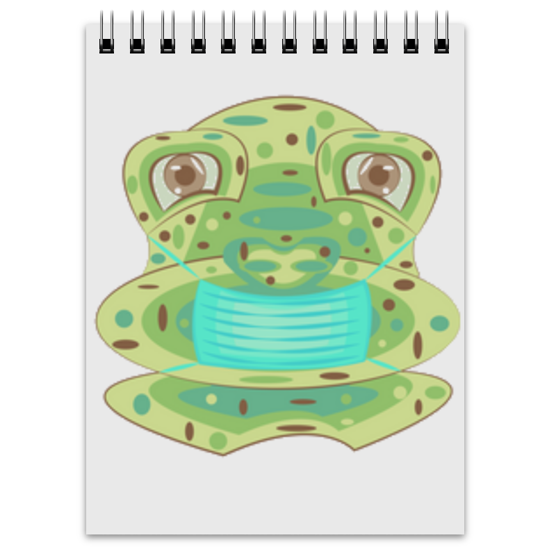 Printio Блокнот Жаба в маске printio рюкзак 3d жаба в маске