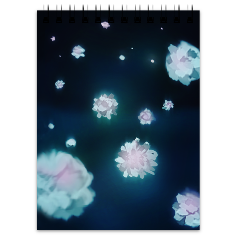 Printio Блокнот Волшебные цветы блокнот с зажимом для доски a6 симпатичный блокнот с отрывными листами и цветами вишни блокнот с зажимом школьные и офисные принадлежности