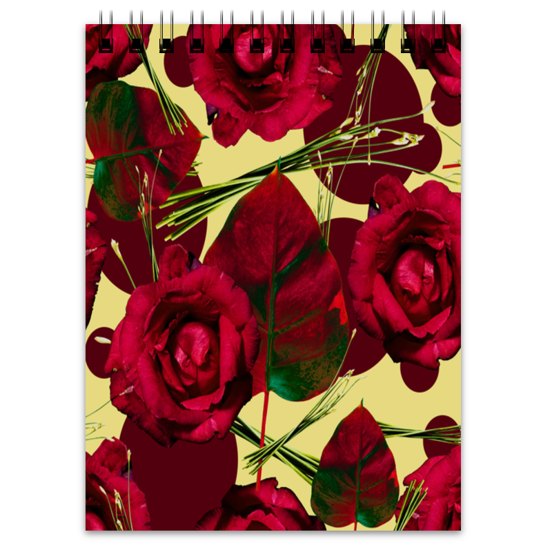 Printio Блокнот Красные розы