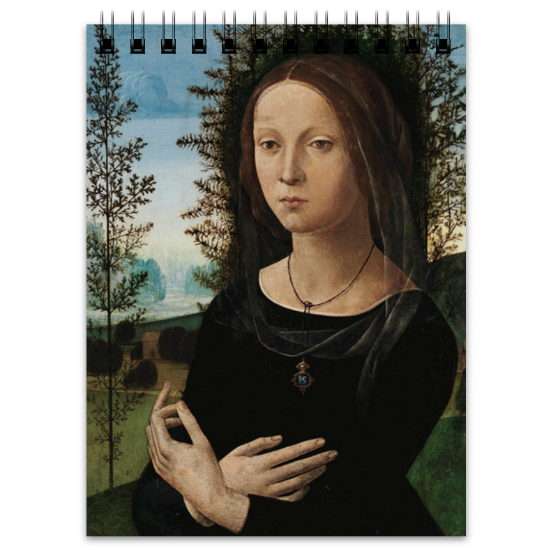 Printio Блокнот Портрет молодой женщины (лоренцо креди) стол skyland cd 1459 бургунди 1360х600х784мм