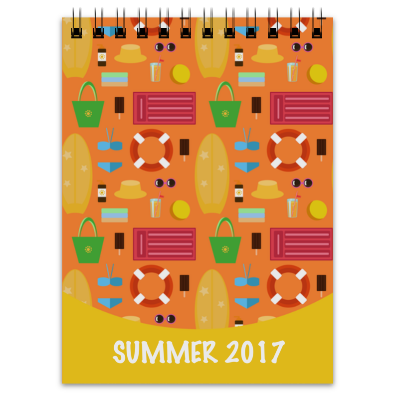 Printio Блокнот Лето 2017 re pa накладка transparent для huawei y5 2017 с принтом лето в ветках