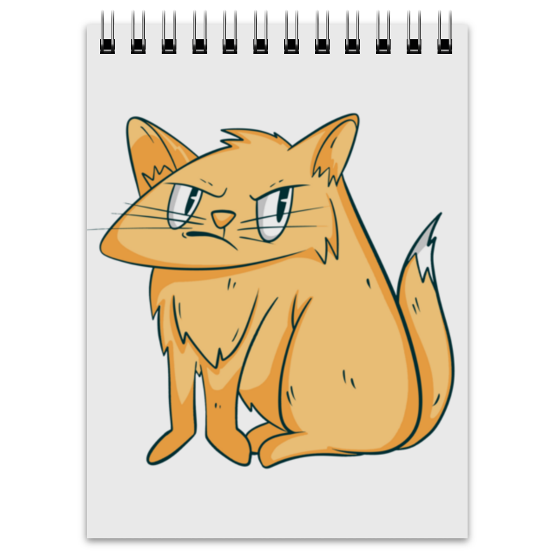Printio Блокнот Grumpy cat блокнот воздушный рыжий тим 70 листов деревянная обложка