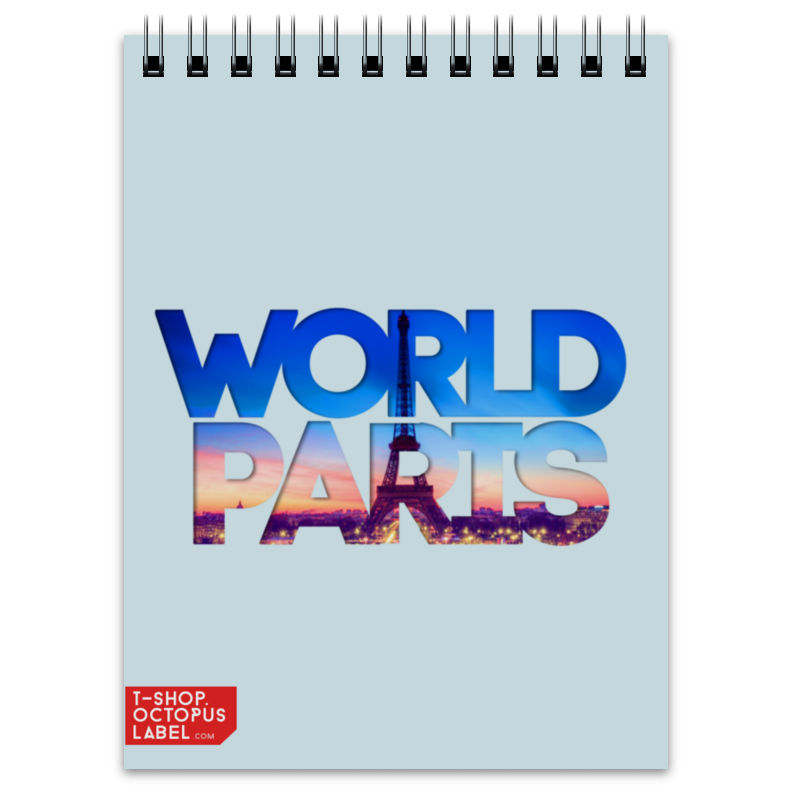 Printio Блокнот different world: paris printio тетрадь на скрепке different world paris
