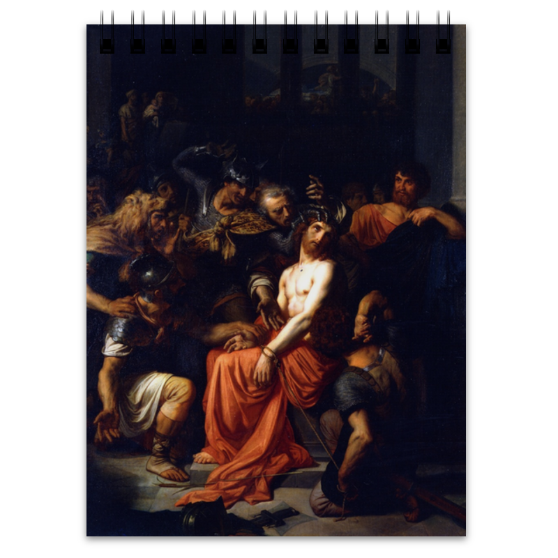 Printio Блокнот Поругание христа (картина кабанеля)