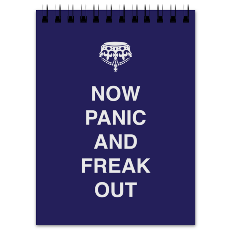 printio кружка now panic and freak out Printio Блокнот Now panic and freak out