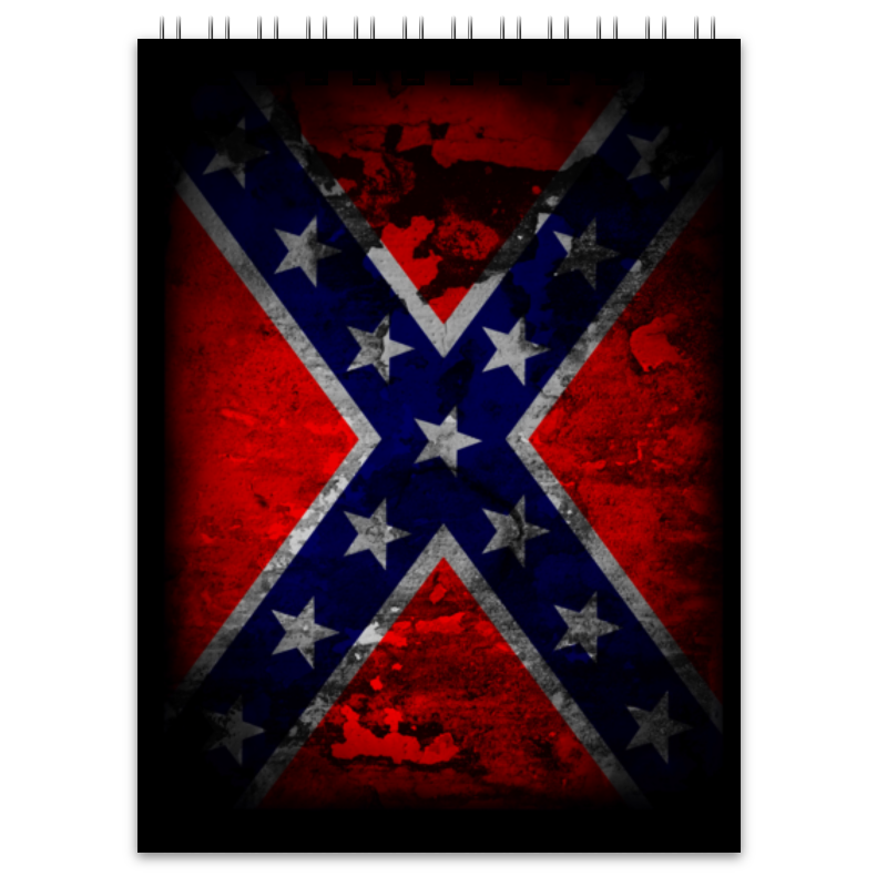 Printio Блокнот Флаг конфедерации сша printio флаг 22х15 см флаг конфедерации сша