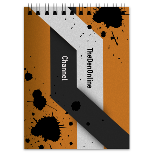 Заказать блокнот в Москве. Блокнот OFFICIAL NOTEBOOK CHANNEL THEDENONLINE CHANNEL от TheDenOnline Channel - готовые дизайны и нанесение принтов.