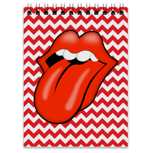 Заказать блокнот в Москве. Блокнот The Rolling Stones от Jimmy Flash - готовые дизайны и нанесение принтов.