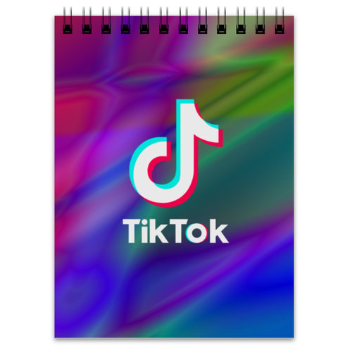 Заказать блокнот в Москве. Блокнот TikTok  от DESIGNER   - готовые дизайны и нанесение принтов.