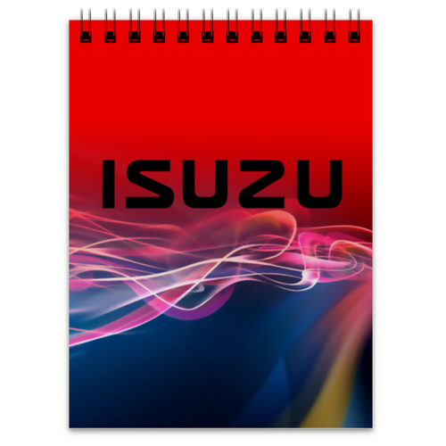 Заказать блокнот в Москве. Блокнот  Isuzu от THE_NISE  - готовые дизайны и нанесение принтов.