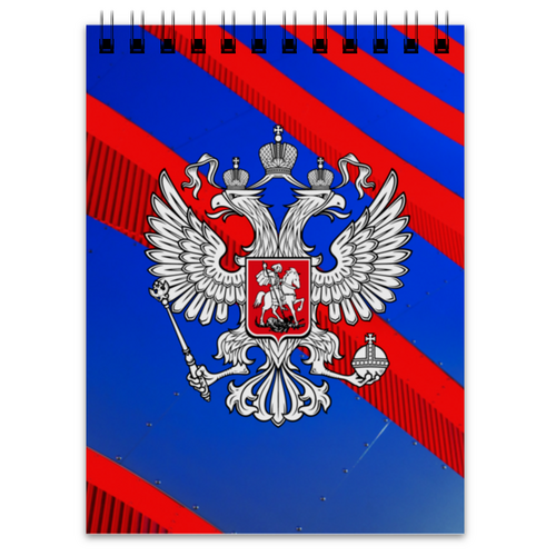 Заказать блокнот в Москве. Блокнот Russia от THE_NISE  - готовые дизайны и нанесение принтов.