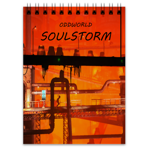 Заказать блокнот в Москве. Блокнот Oddworld Soulstorm от THE_NISE  - готовые дизайны и нанесение принтов.