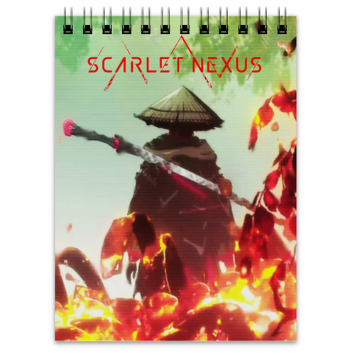Заказать блокнот в Москве. Блокнот Scarlet Nexus от THE_NISE  - готовые дизайны и нанесение принтов.